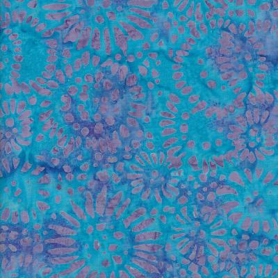 Sun Flower Bondiblue Batik Fabric Sf540323