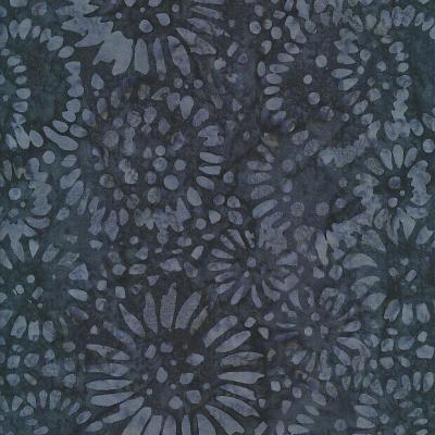 Sun Flower Darkgray Batik Fabric Sf150323